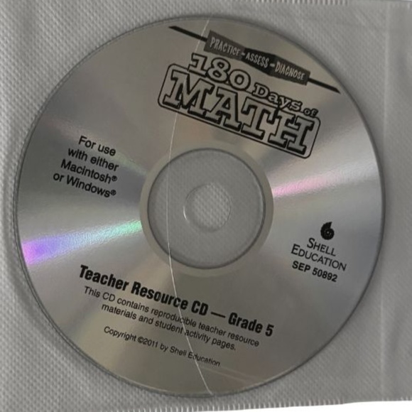 180 Days of Math for 5th Grade w/ Interactive Whiteboard-Compatible CD - Picture 3 of 5